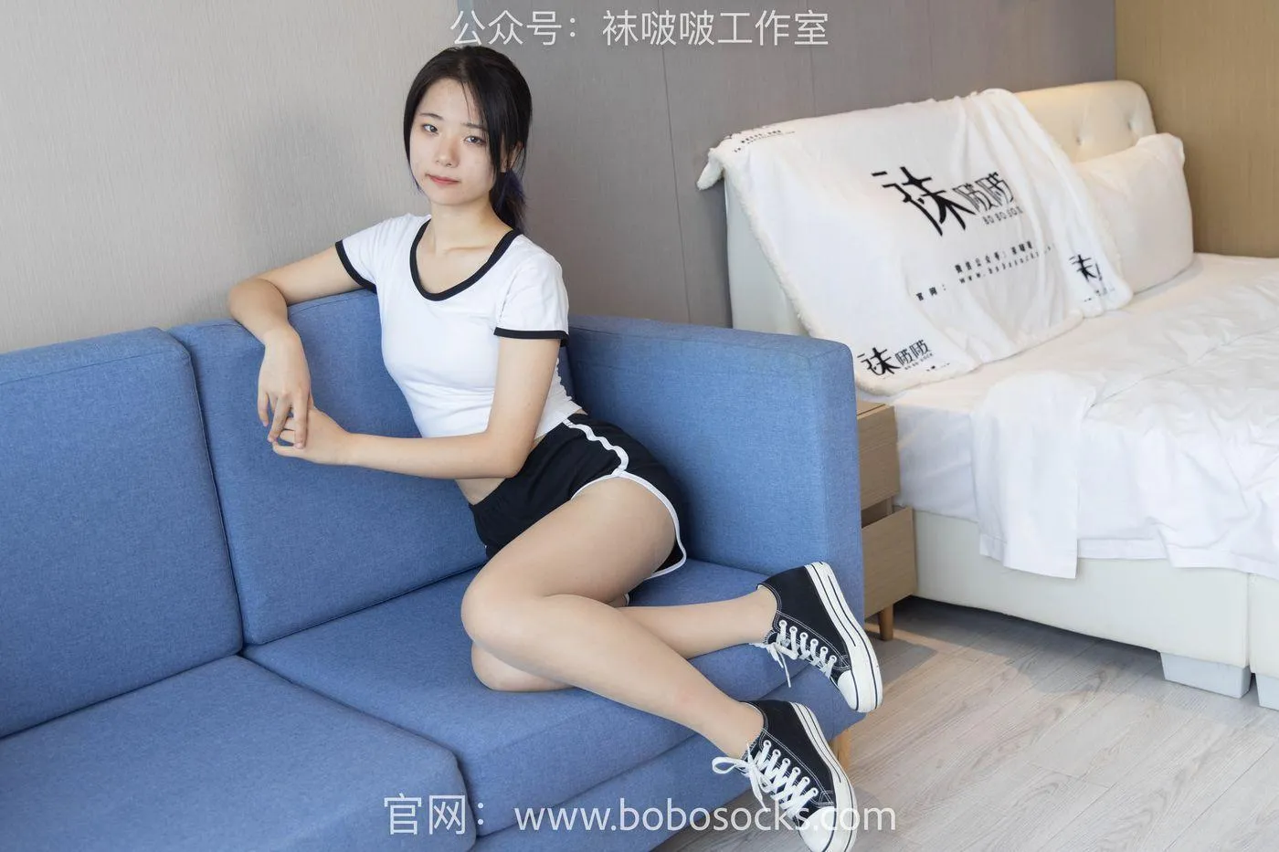 [BoBoSocks袜啵啵]NO.098 小淳-板鞋、肉丝 [140P]插图3
